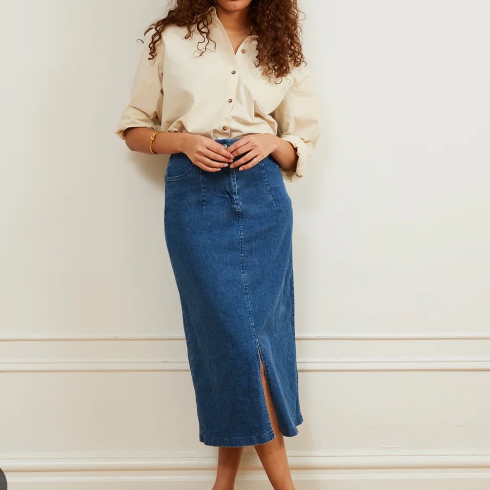 Loup Blue Denim Skirt